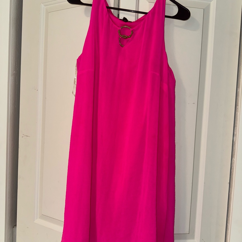 Vibrant Pink Sleeveless Dress
